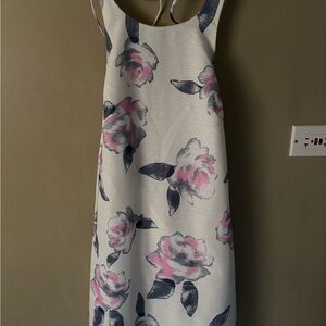 Ina Floral Dress with Pink and Blue Accents